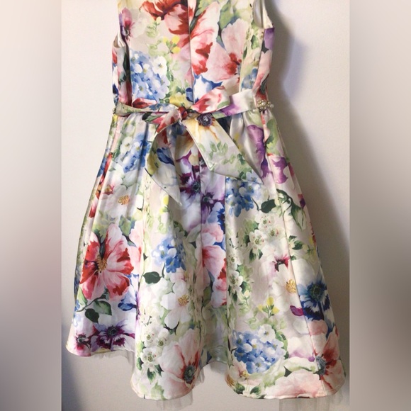 Couture princess multicolor floral dress size 10 - Picture 5 of 8